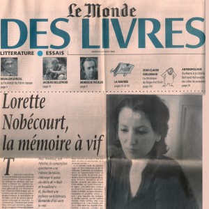 Le Monde, 27 août 1999