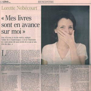 Le Monde, 25 août 2006